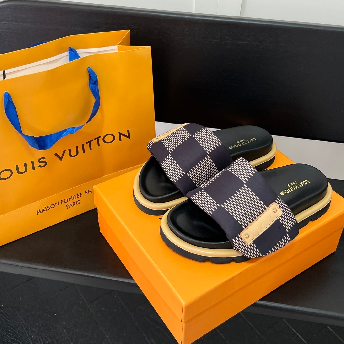 Couple's Checkerboard Sandals mysite