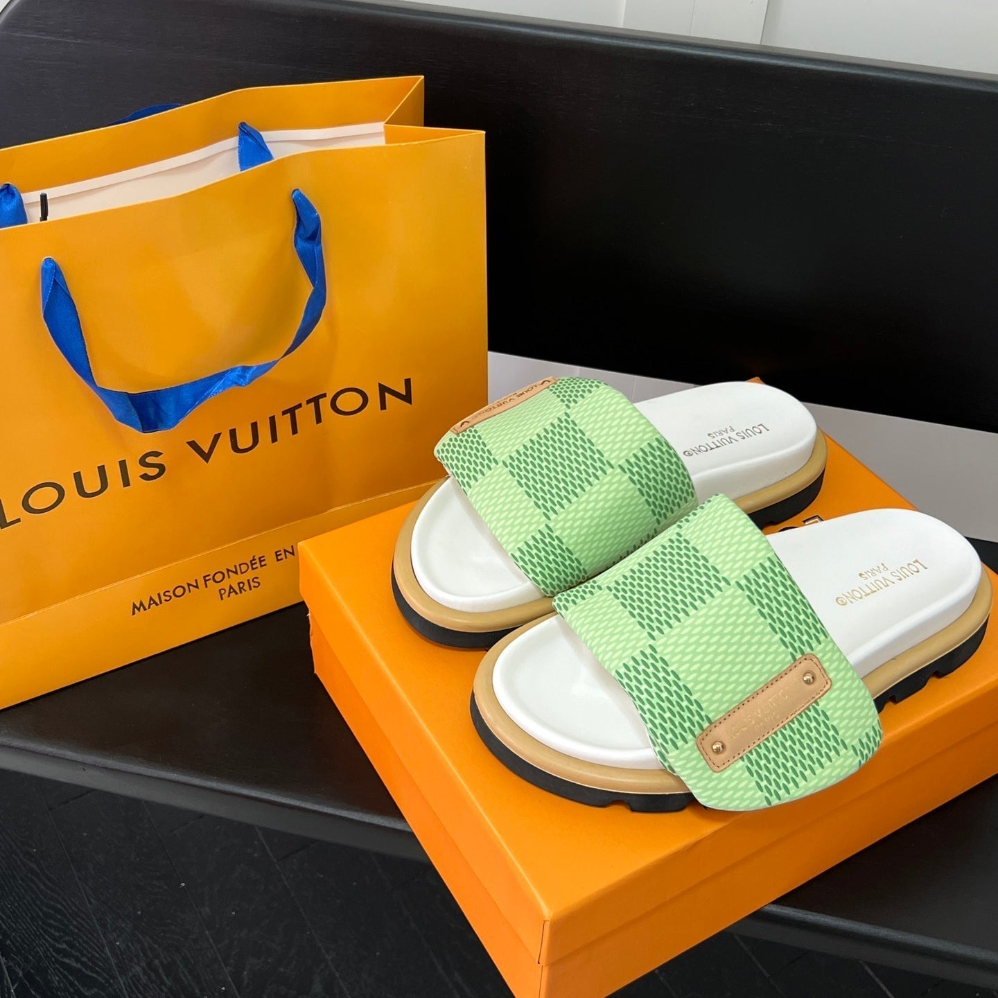 Couple's Checkerboard Sandals mysite
