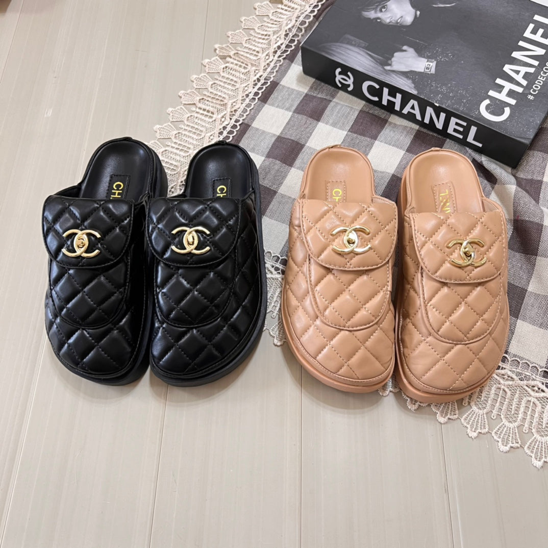 Buckle Thick Sole Half Slipper mysite
