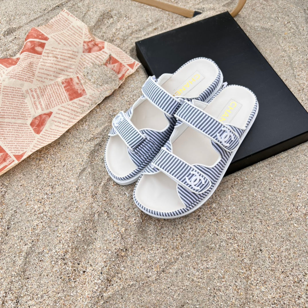 6 Colors Velcro Flat Sandals mysite