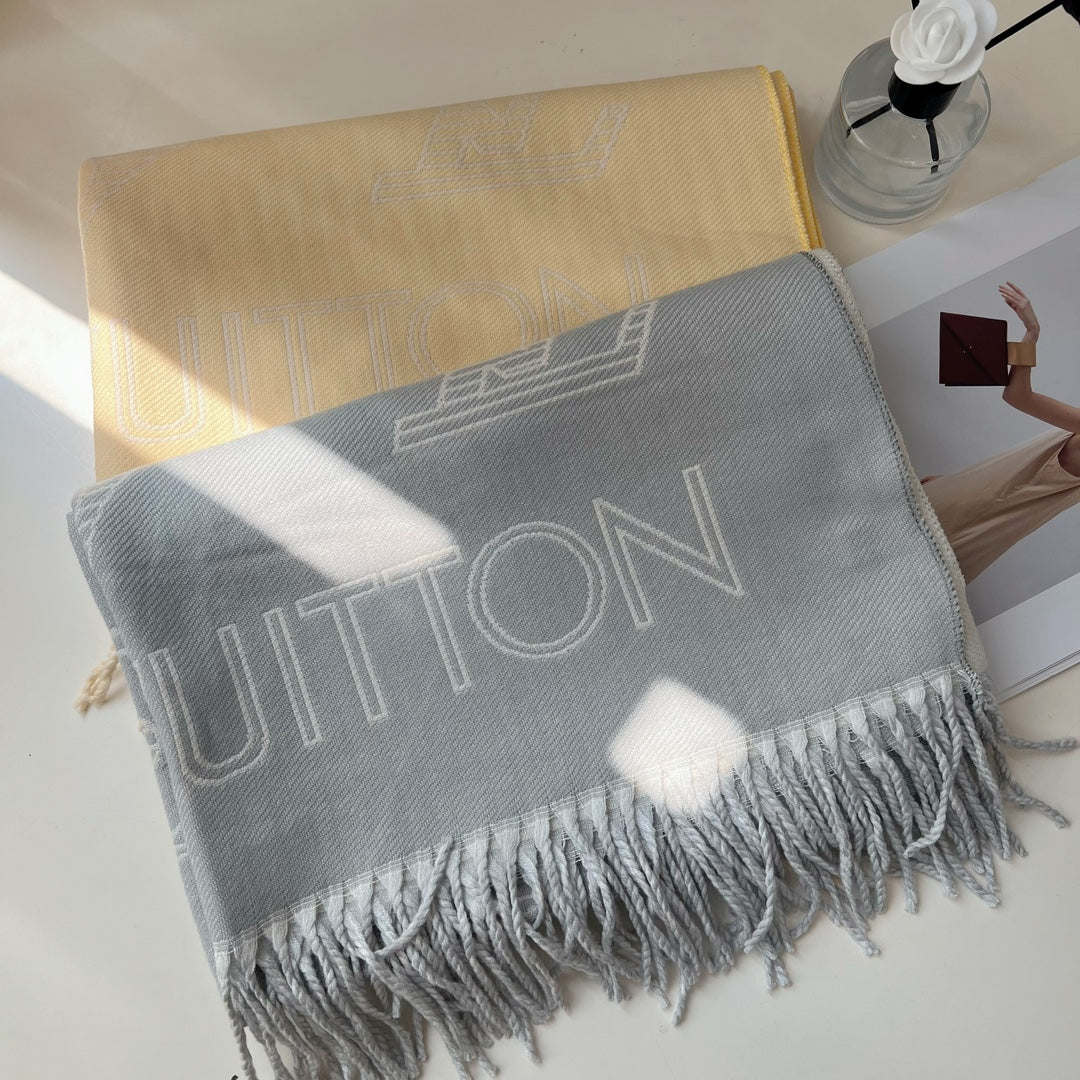 Fringed 100% cashmere shawl scarf mysite