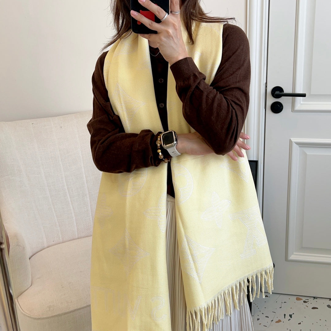 Fringed 100% cashmere shawl scarf mysite