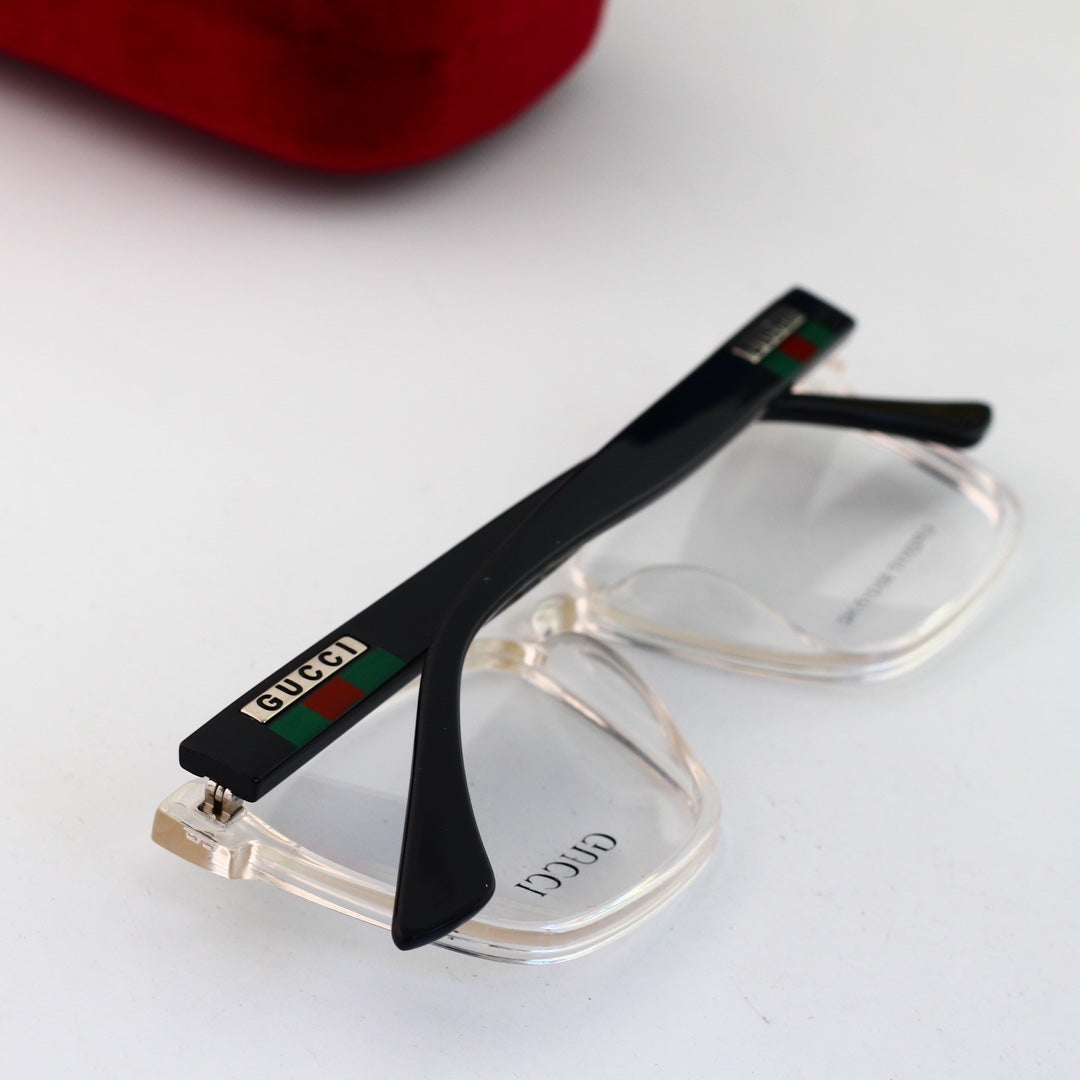 Unisex Fashionable Striped Rim Glasses mysite