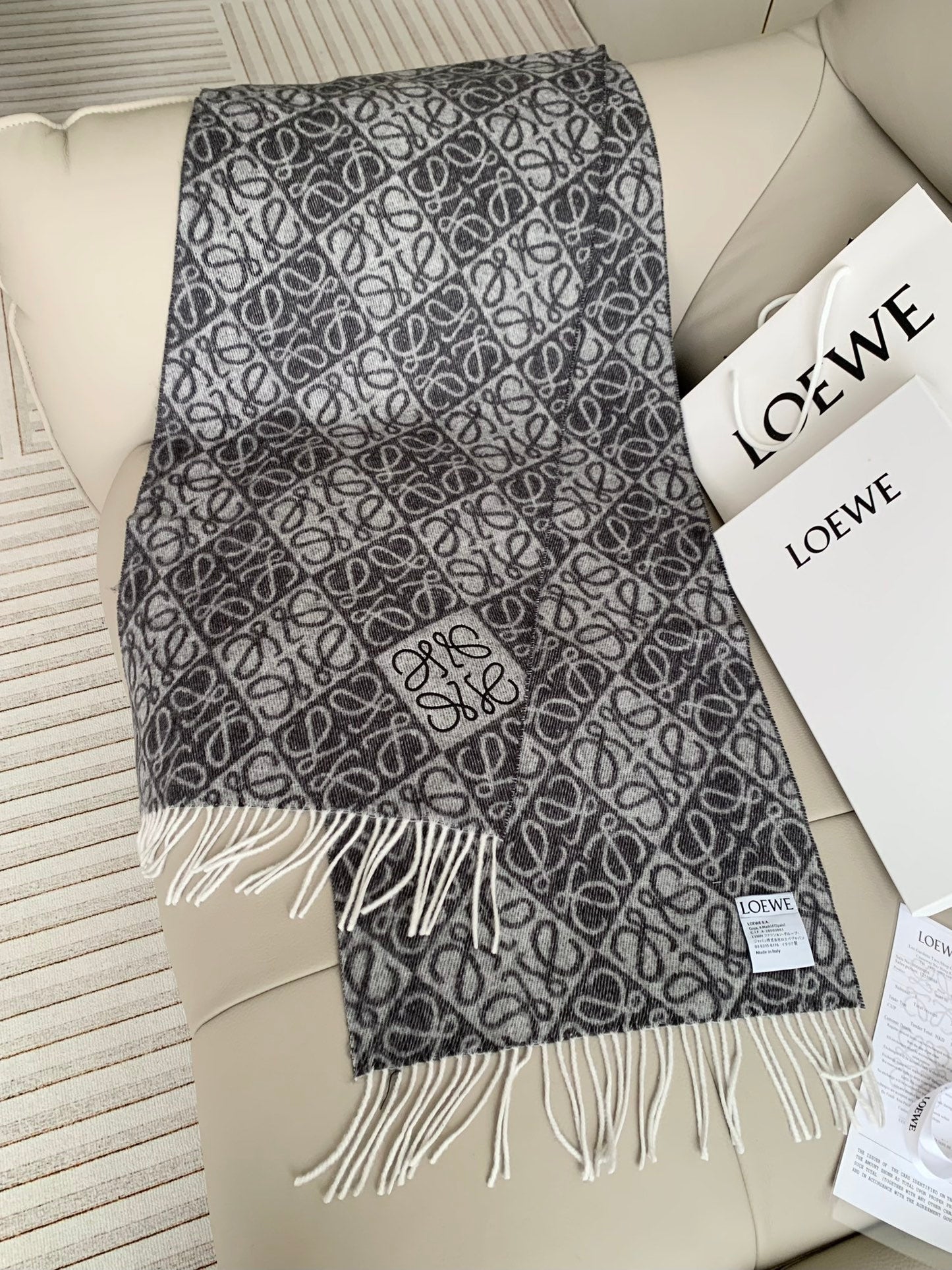 Printed tassel scarf mysite