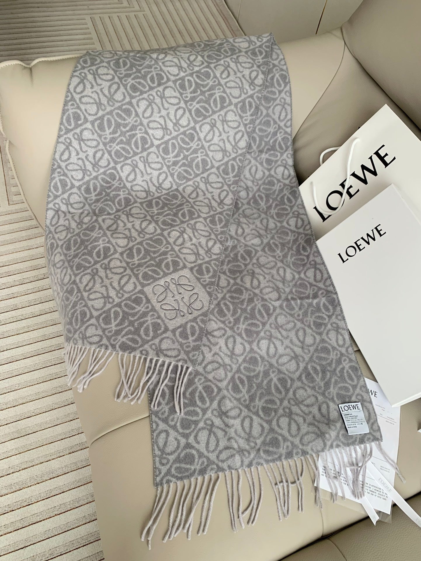 Printed tassel scarf mysite