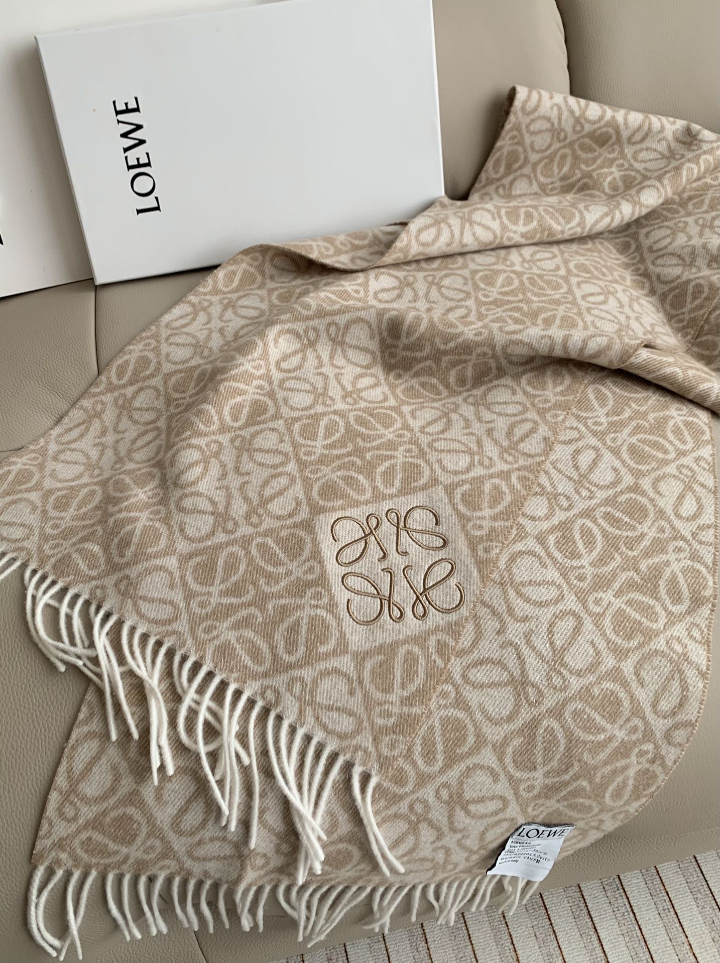 Printed tassel scarf mysite