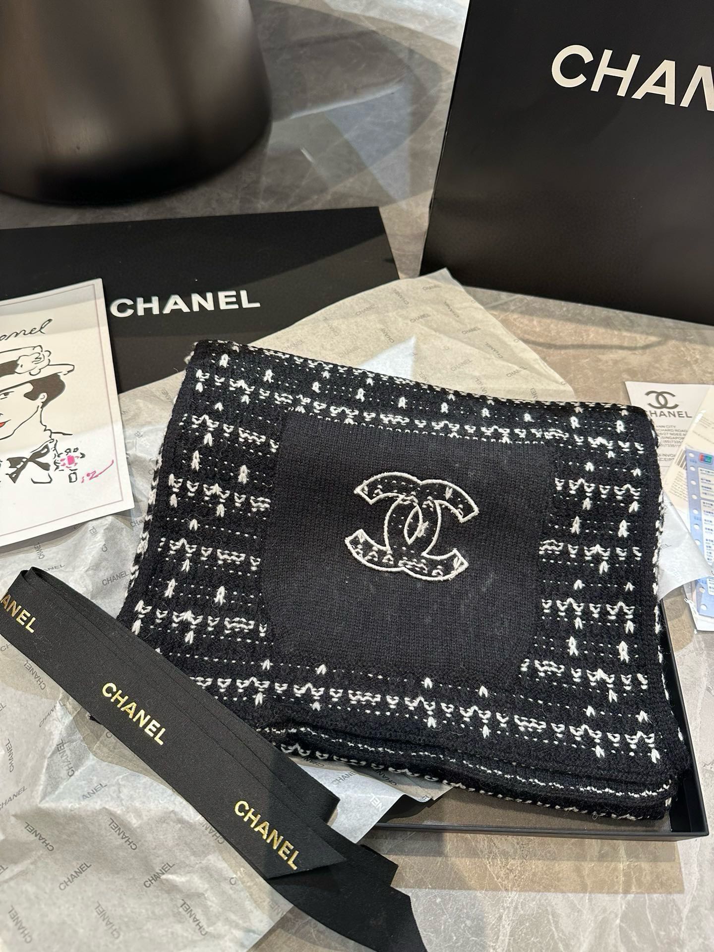 Stylish pocket knit scarf mysite