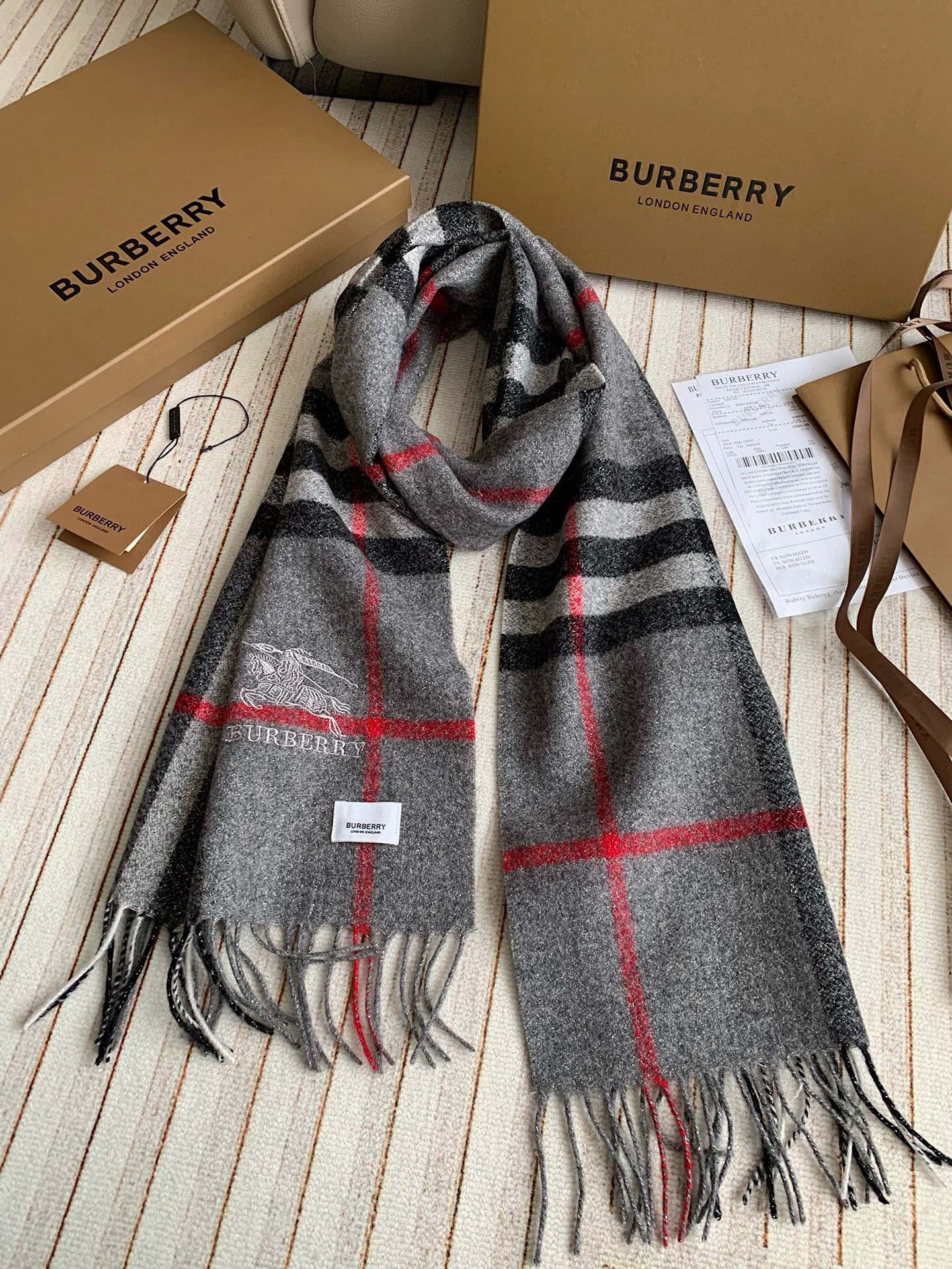 Classic Check 100% Cashmere Scarf mysite