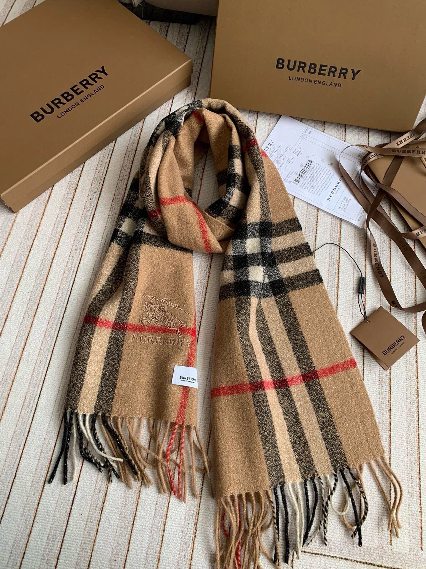 Classic Check 100% Cashmere Scarf mysite