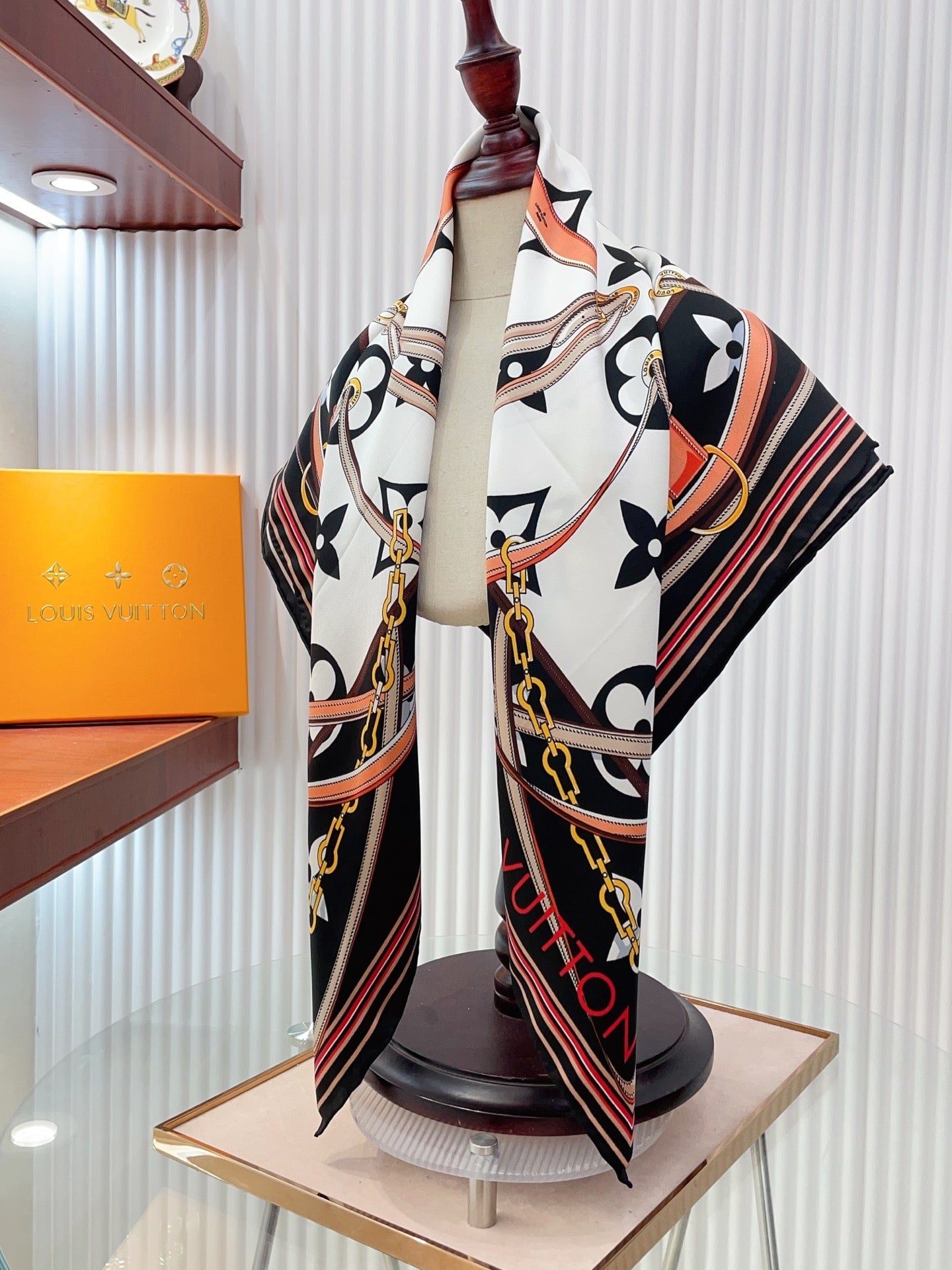 Modern Stylish Printed Square Silk Scarf mysite