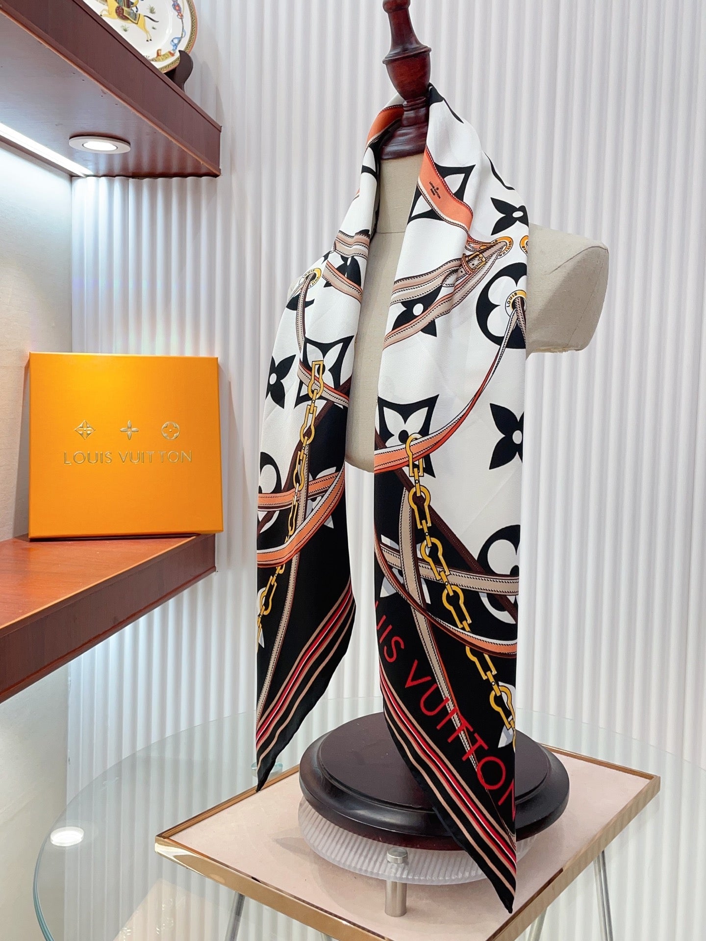 Modern Stylish Printed Square Silk Scarf mysite