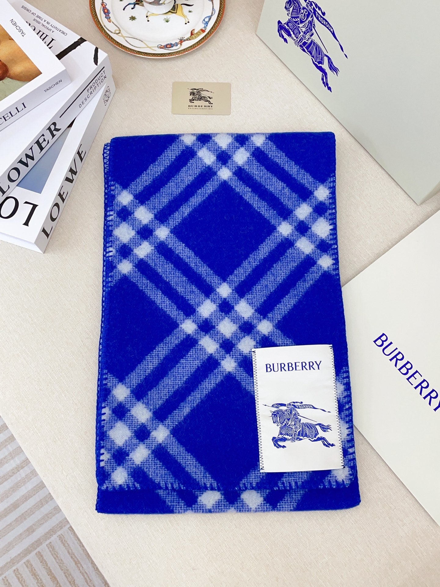 Colorful plaid soft cashmere scarf mysite