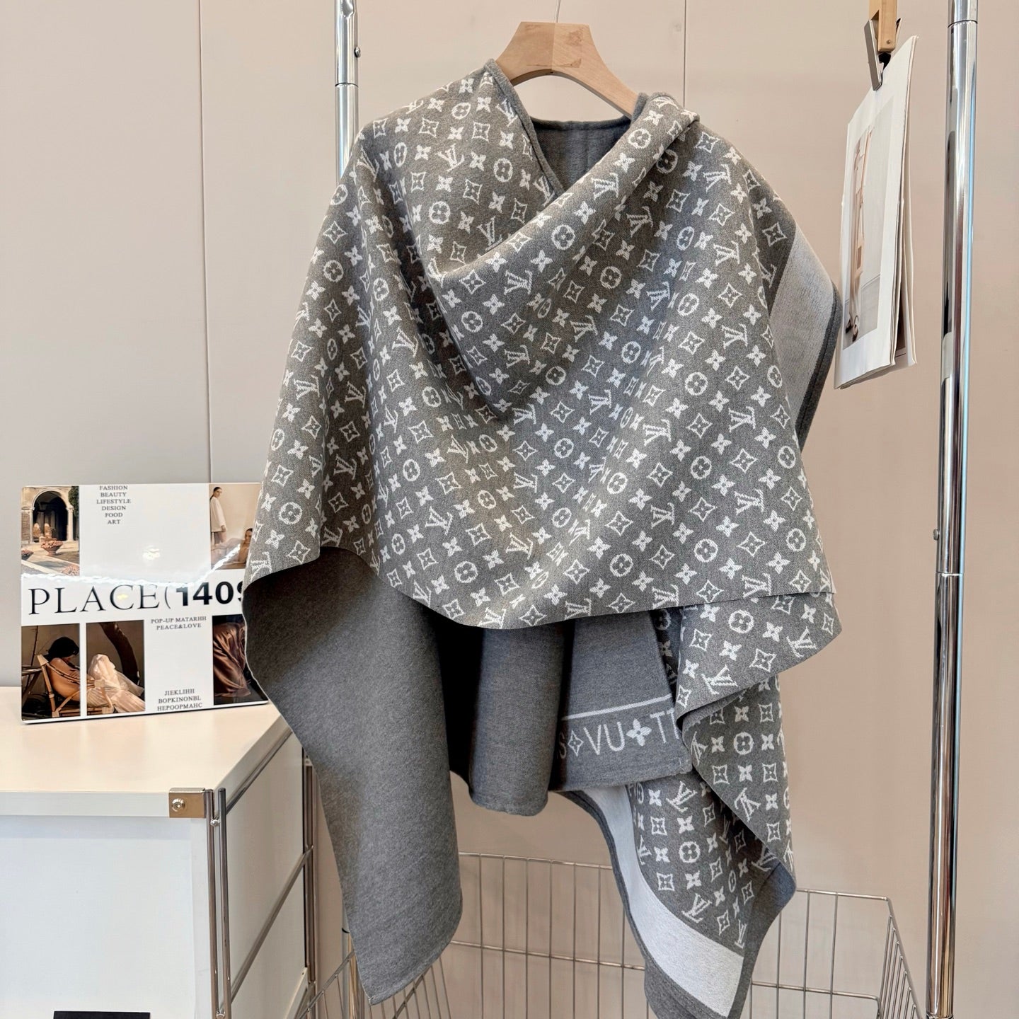 Cashmere Embossed Cape mysite