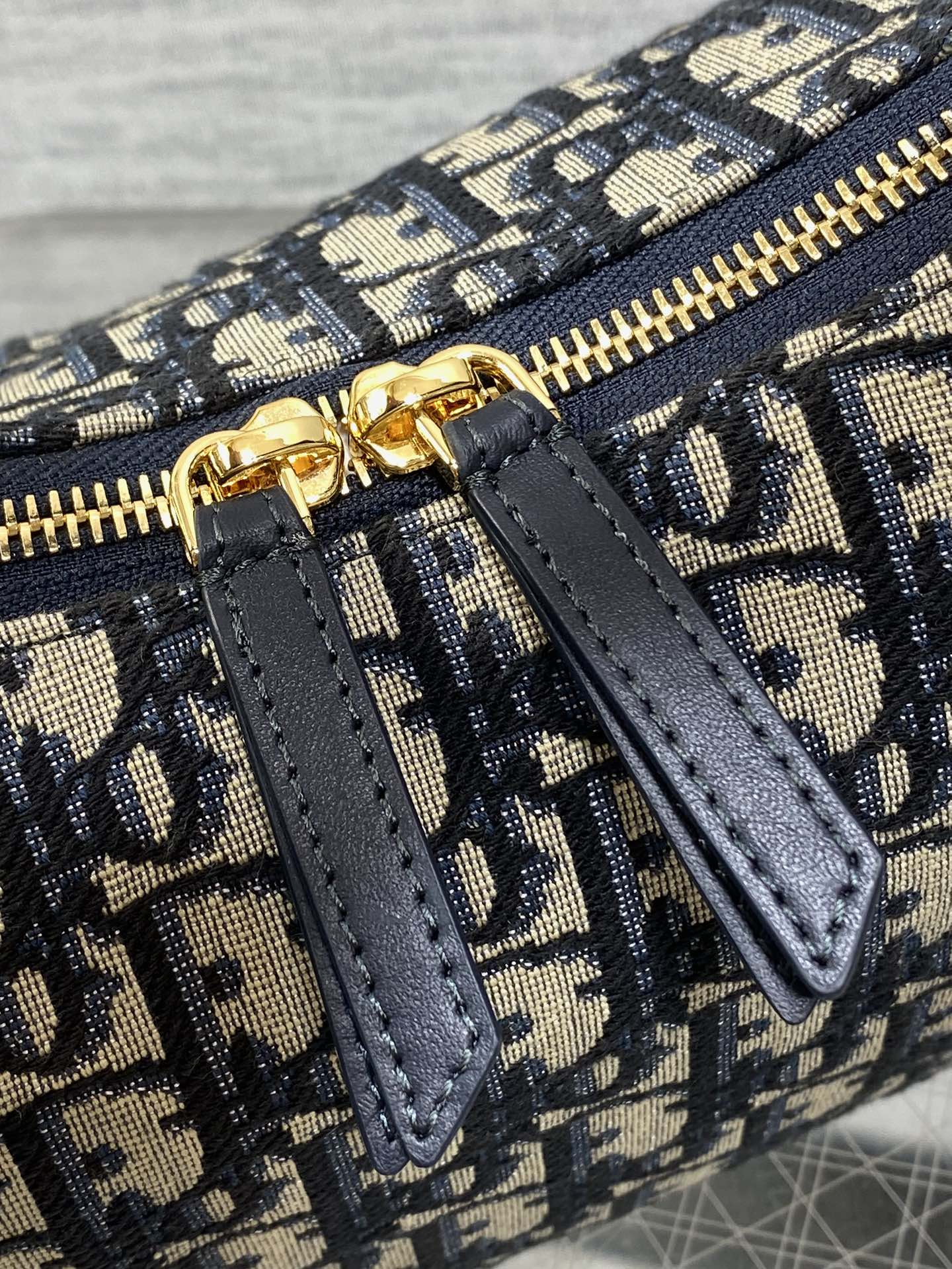 CD Medium Dream Bag 24 Blue Oblique Jacquard and Calfskin mysite