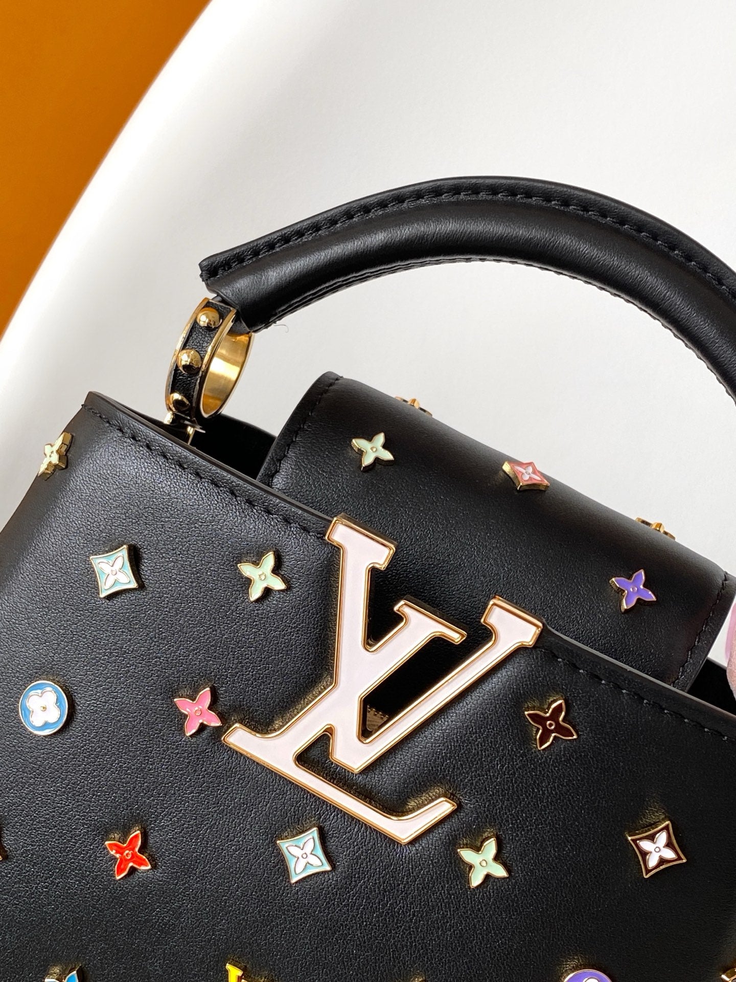 LV x TM Capucines Mini 21cm Black Taurillon Cowhide & Metallic Studs GHW mysite