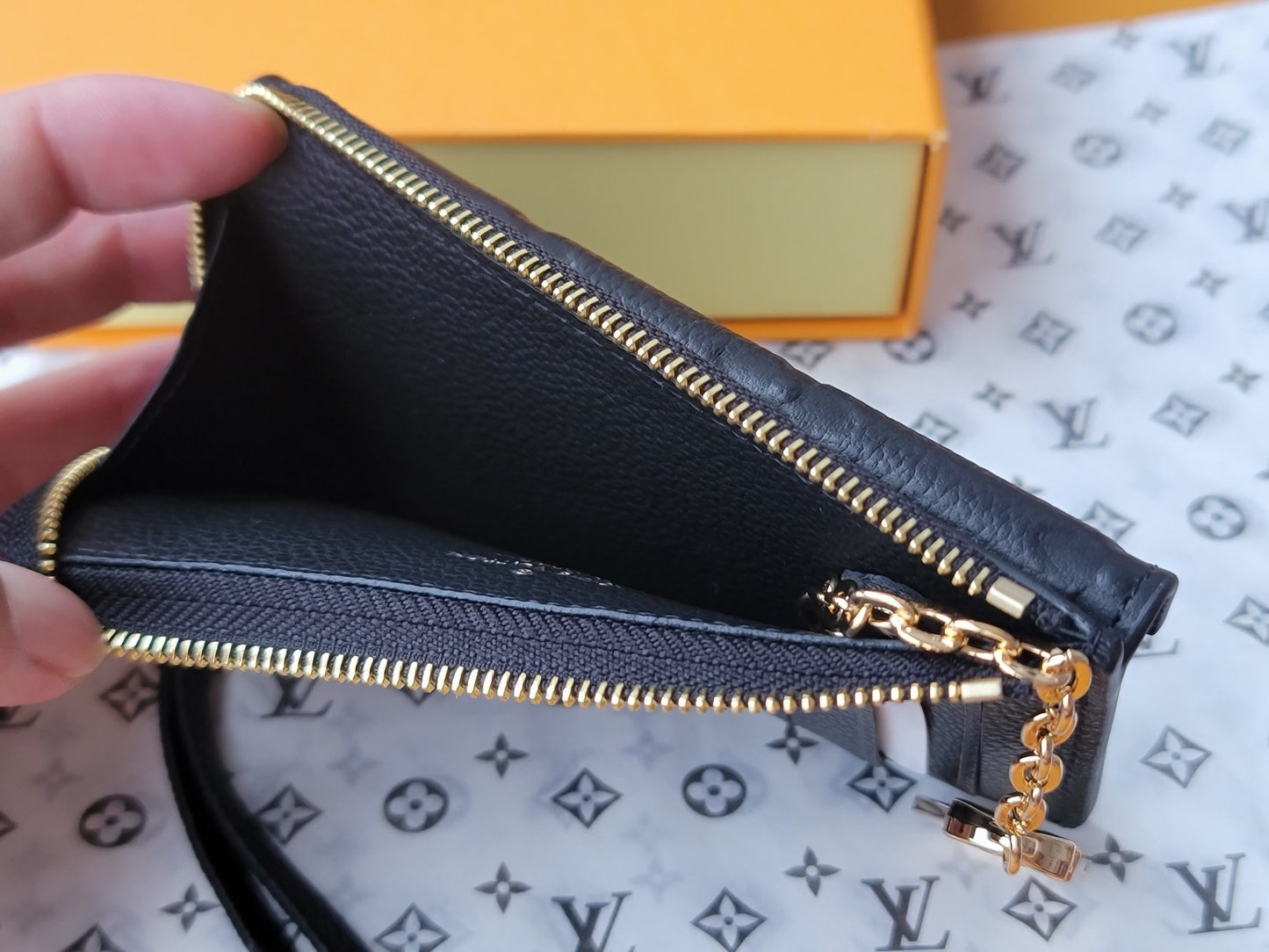 LV Card Holder Recto Verso Black Monogram Empreinte Cowhide GHW mysite