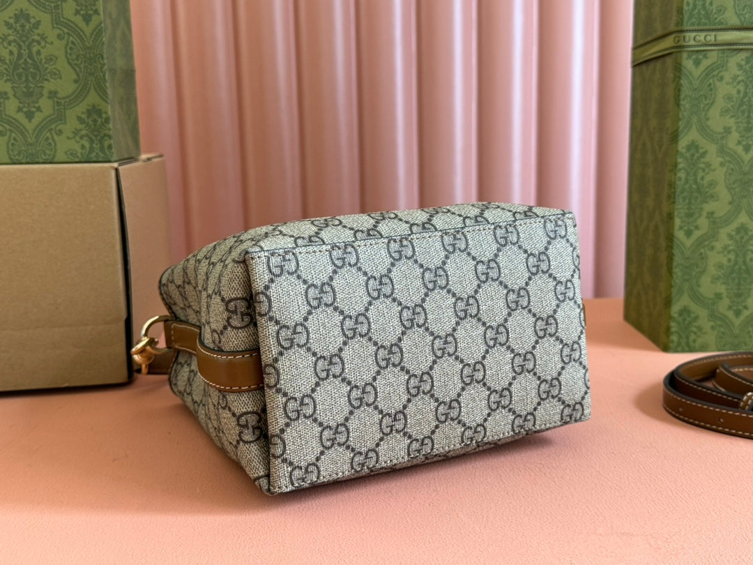 Gucci Ophidia 20.5cm Bag Ebony Brown Canvas 248565 mysite