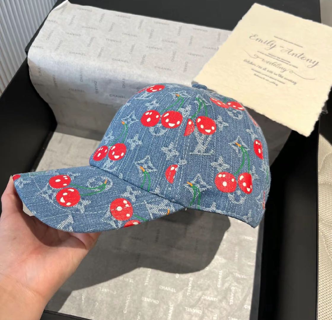 Cute Cherry Pattern Hat, A Must-Have for Fashionistas