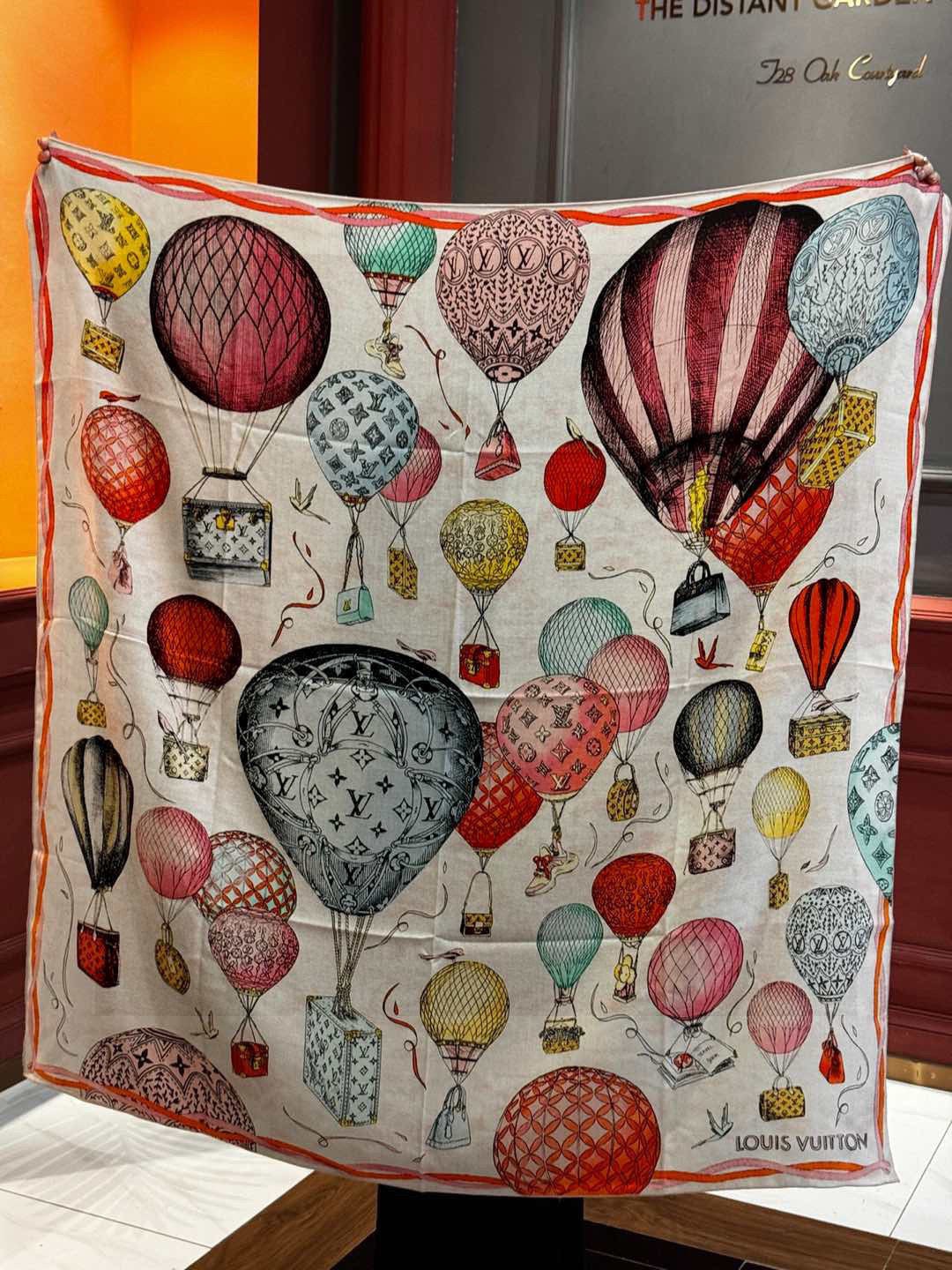 LV SCARF 140 CM IN WOOL MIX SILK 735799 mysite