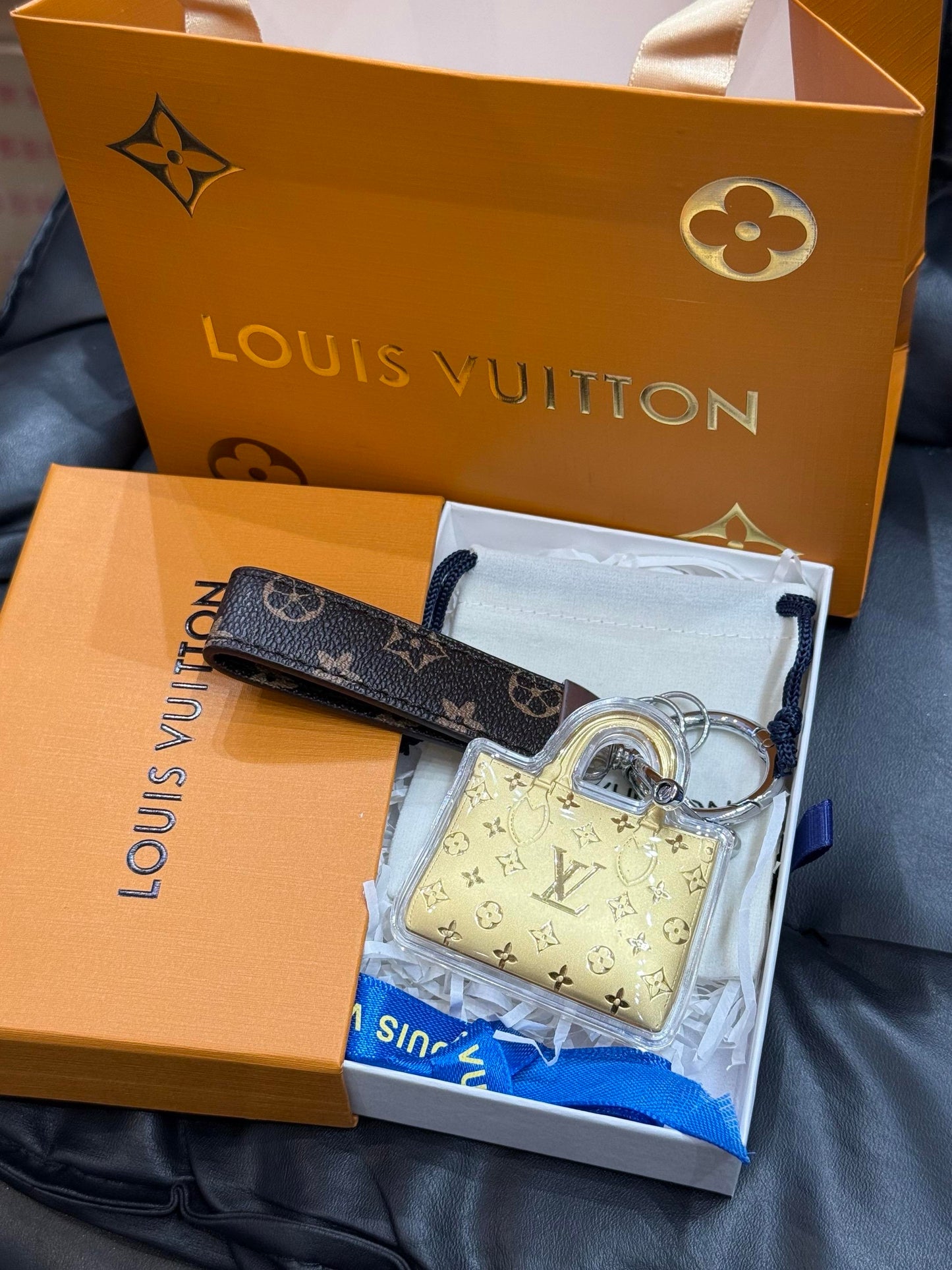 Schlüsselbeutel Gold -Mini -Tasche
