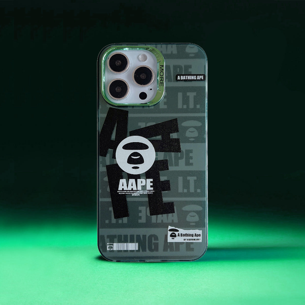 Limited iPhone Case | APE Green Letters mysite