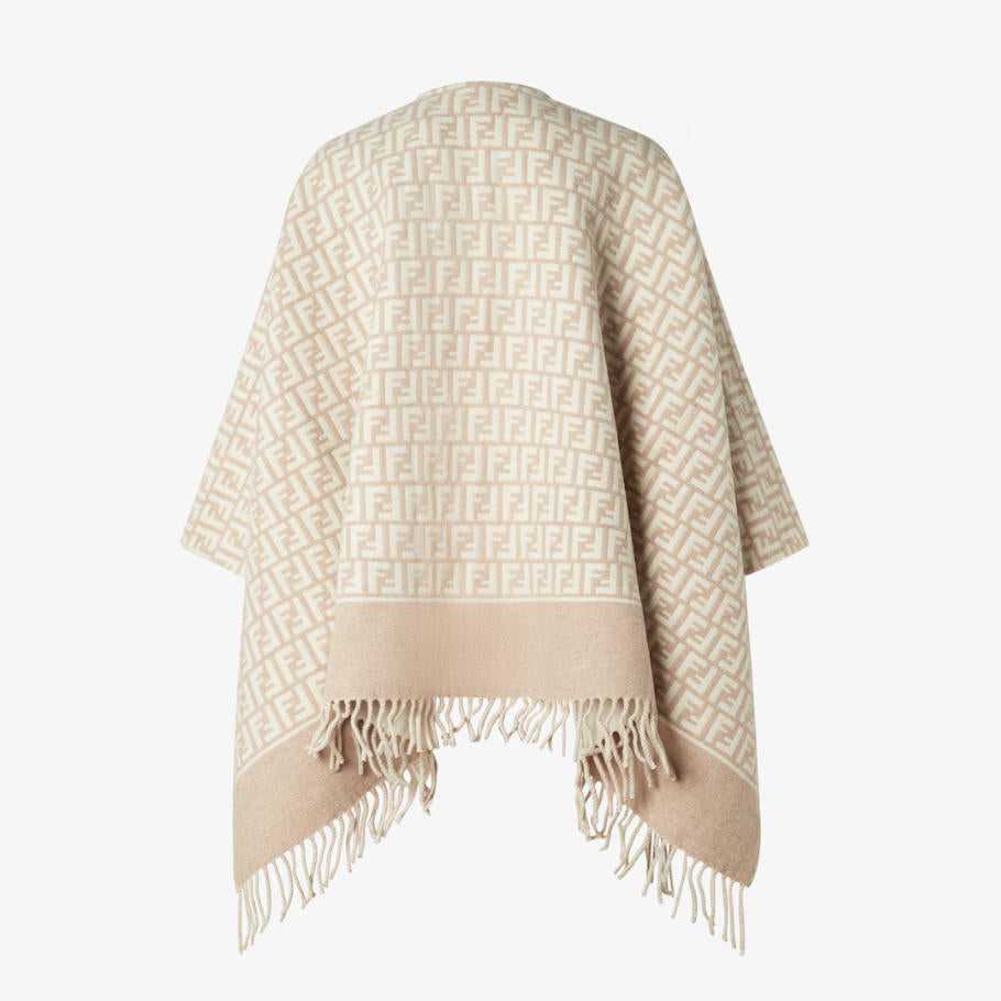 Retro Wool Jacquard Cape mysite
