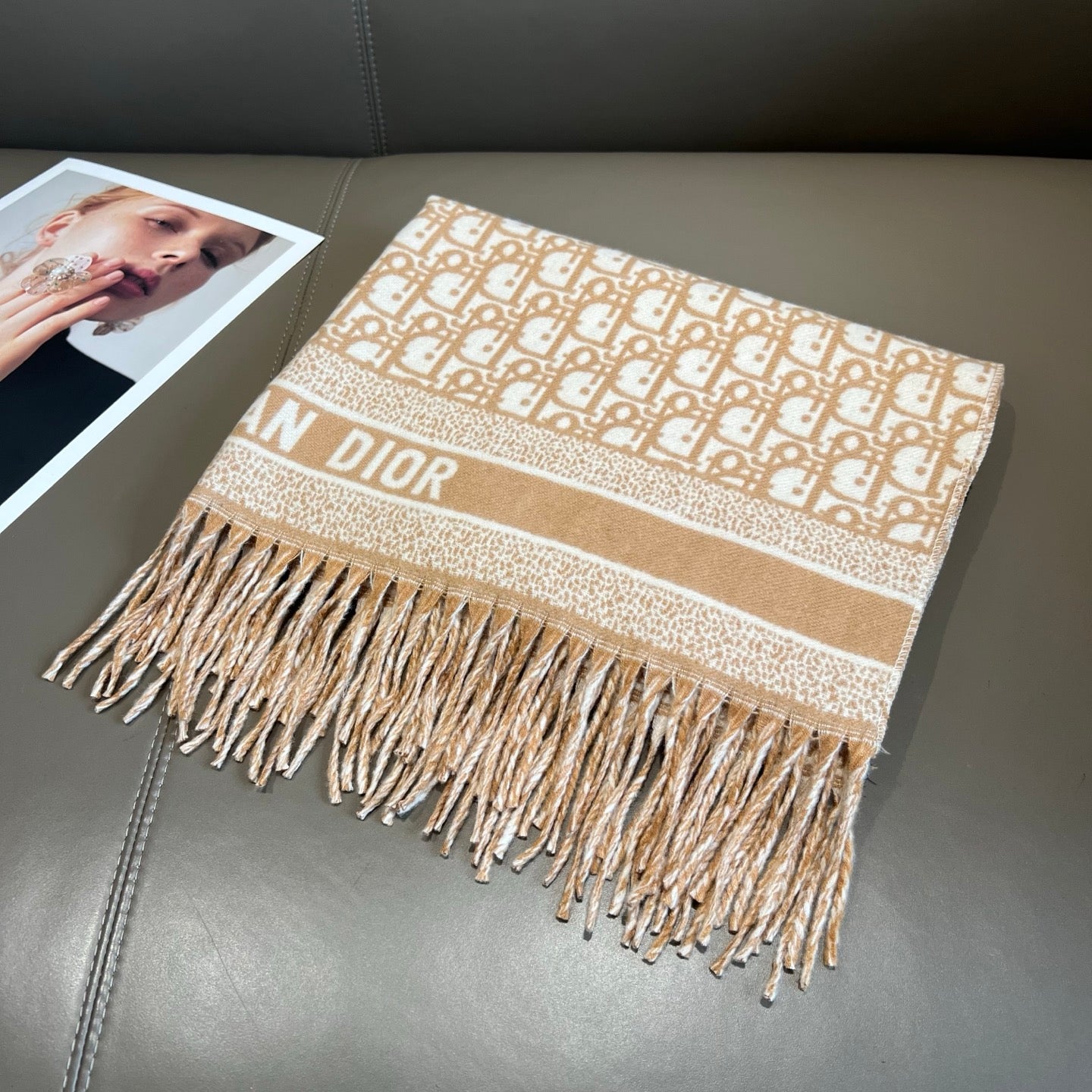 Classic Reversible Jacquard Knit Scarf-09 mysite