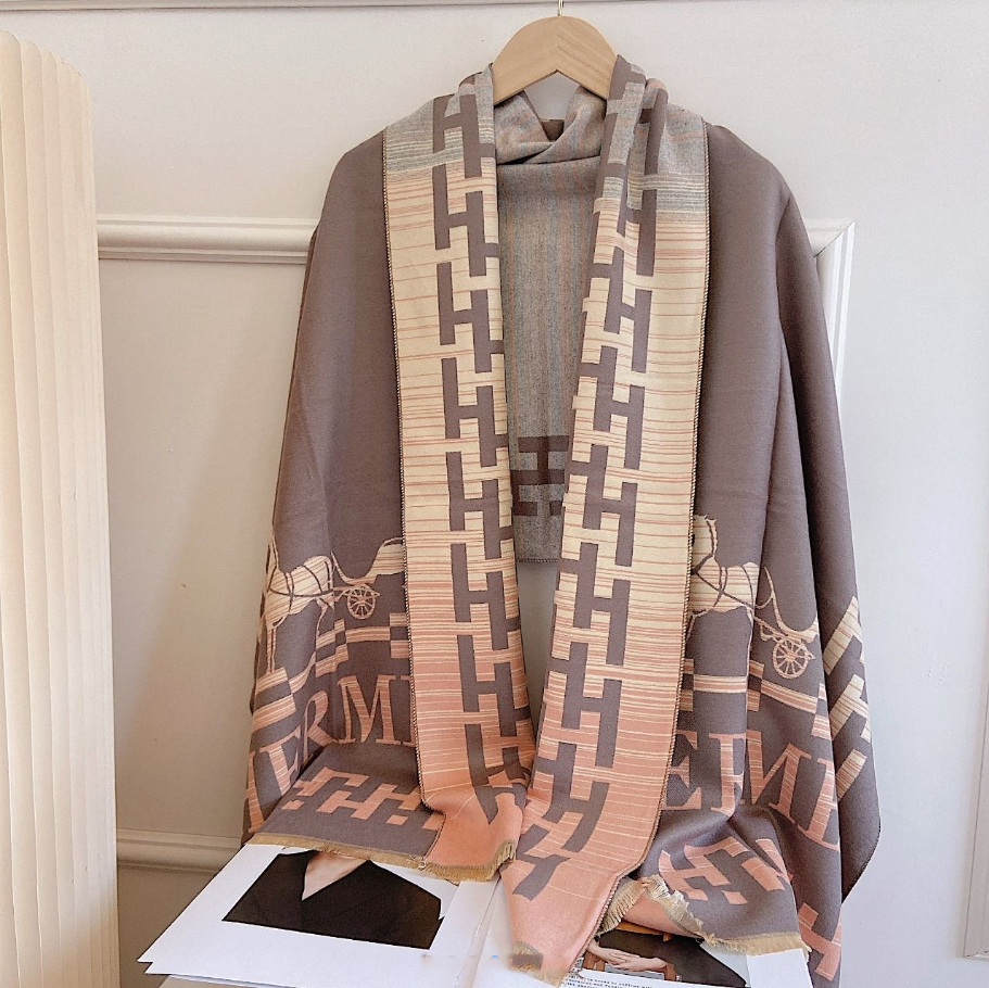 Premium Cashmere Jacquard Scarf Shawl mysite