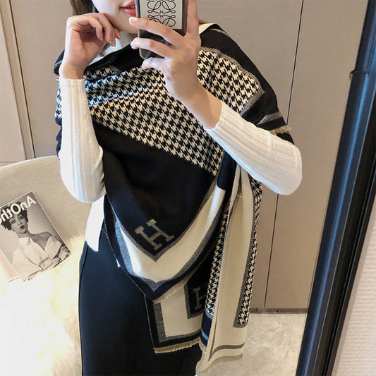 Cashmere warm thickened shawl scarf mysite