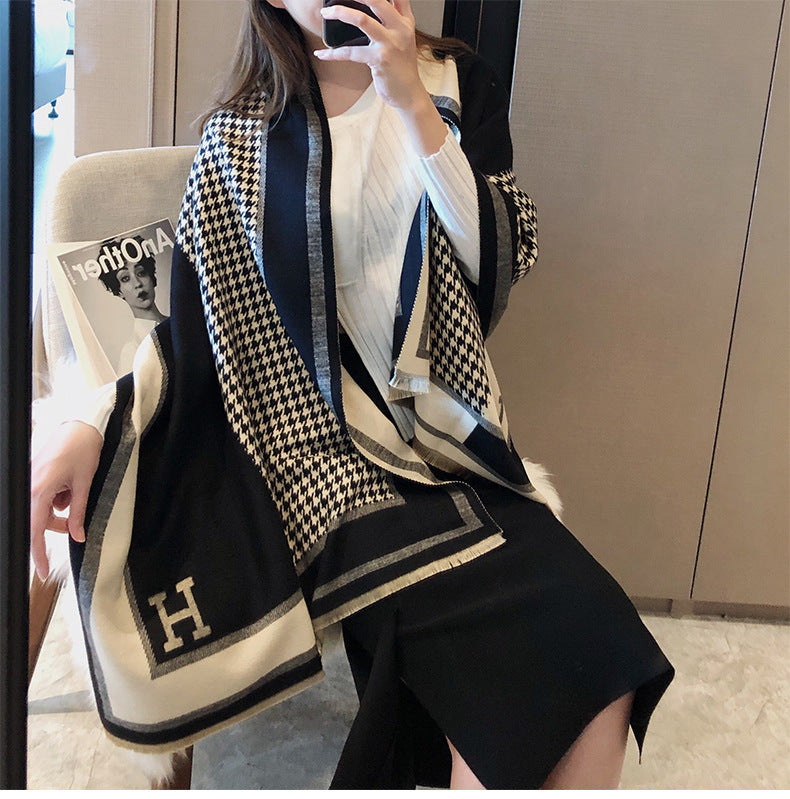 Cashmere warm thickened shawl scarf mysite