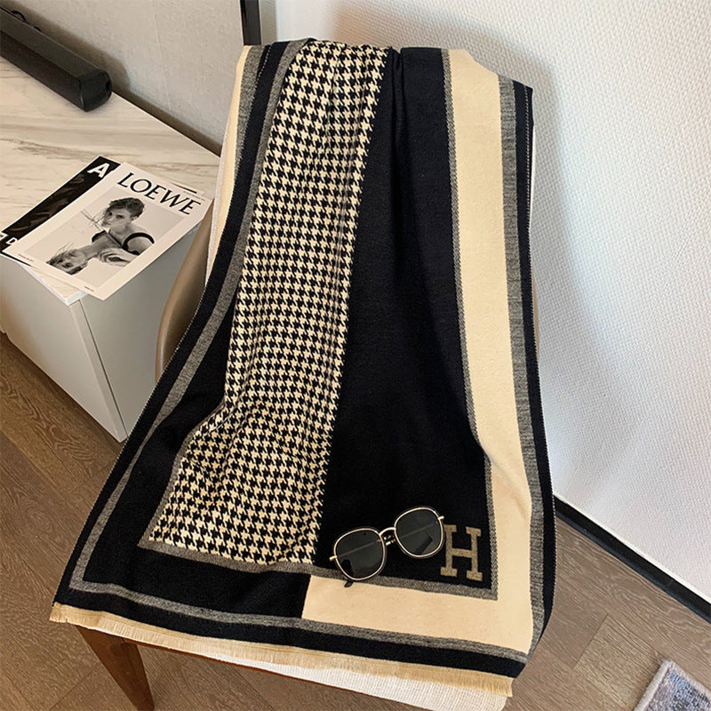 Cashmere warm thickened shawl scarf mysite