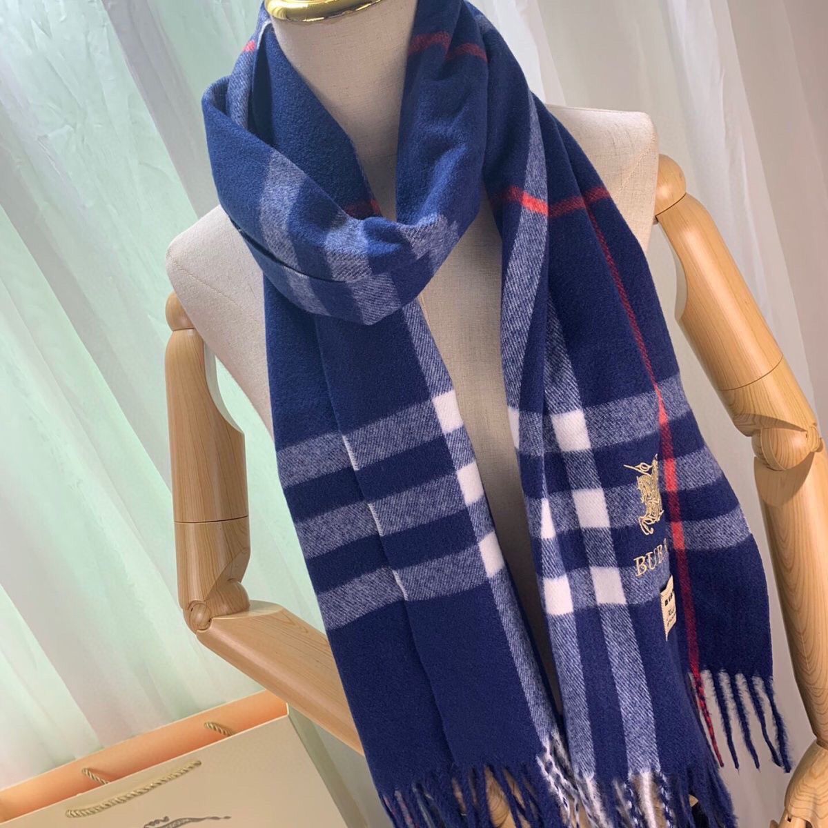 Classic Check Fringed Cashmere Scarf mysite