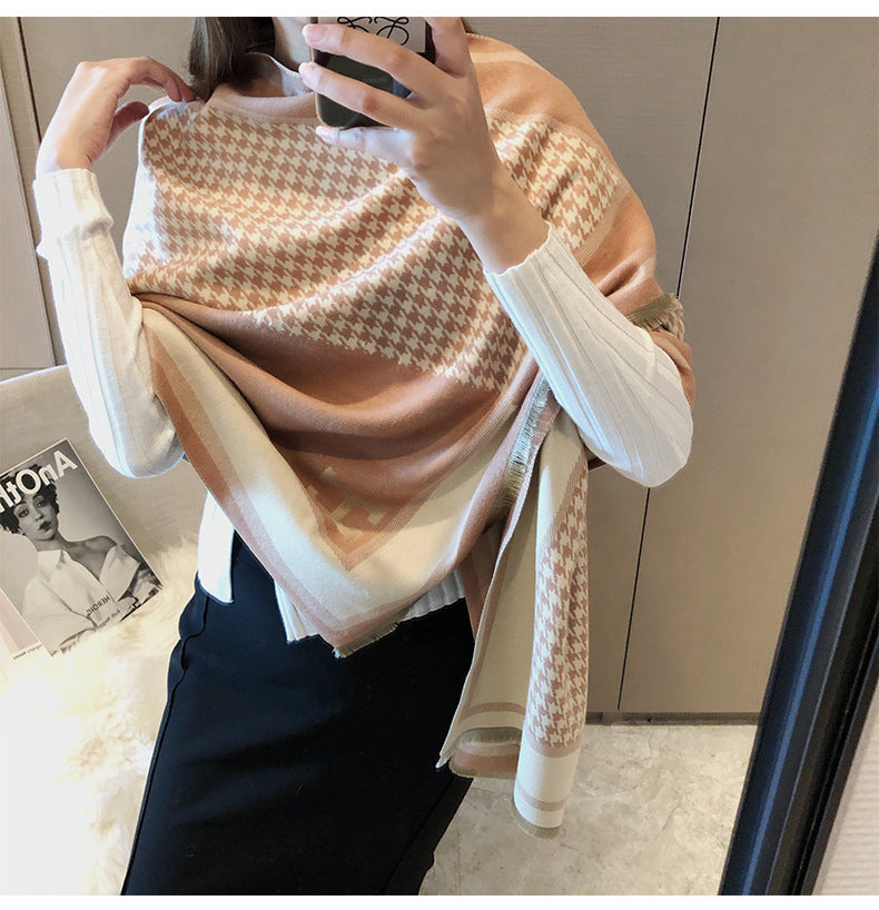 Cashmere warm thickened shawl scarf mysite