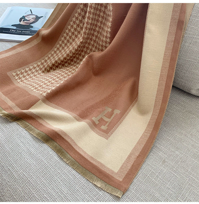 Cashmere warm thickened shawl scarf mysite