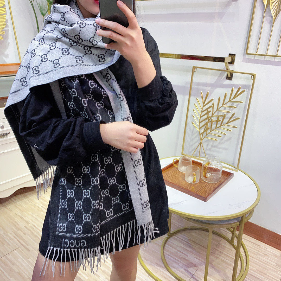 All-match Jacquard Fringed Scarf mysite