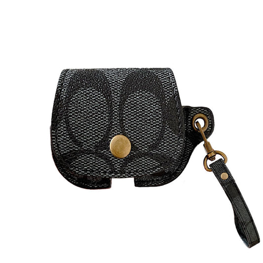 Leather Coach AirPods 3rd Generation Case Black-CC231215 mysite