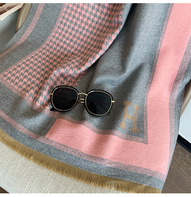 Cashmere warm thickened shawl scarf mysite