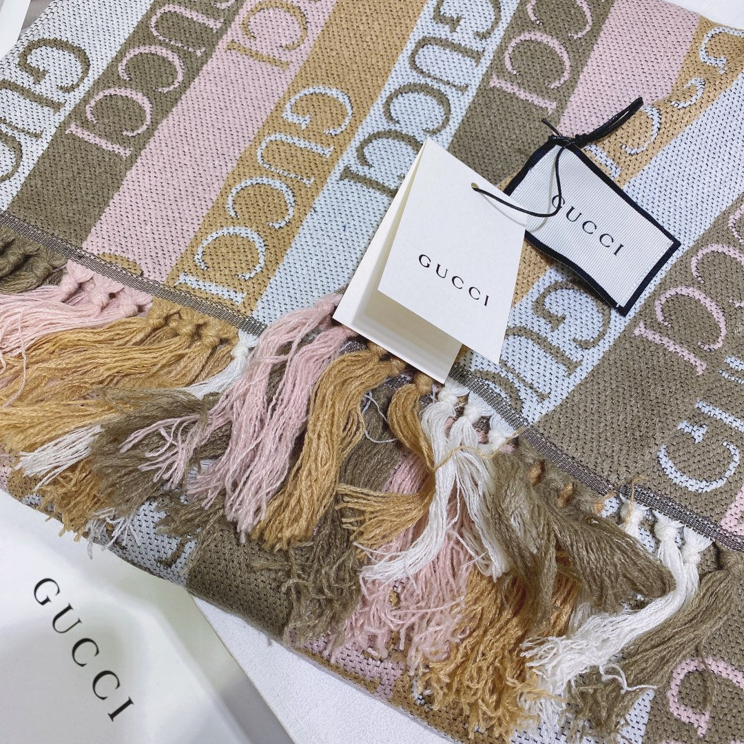 Double-sided Jacquard Fringed Scarf Shawl mysite