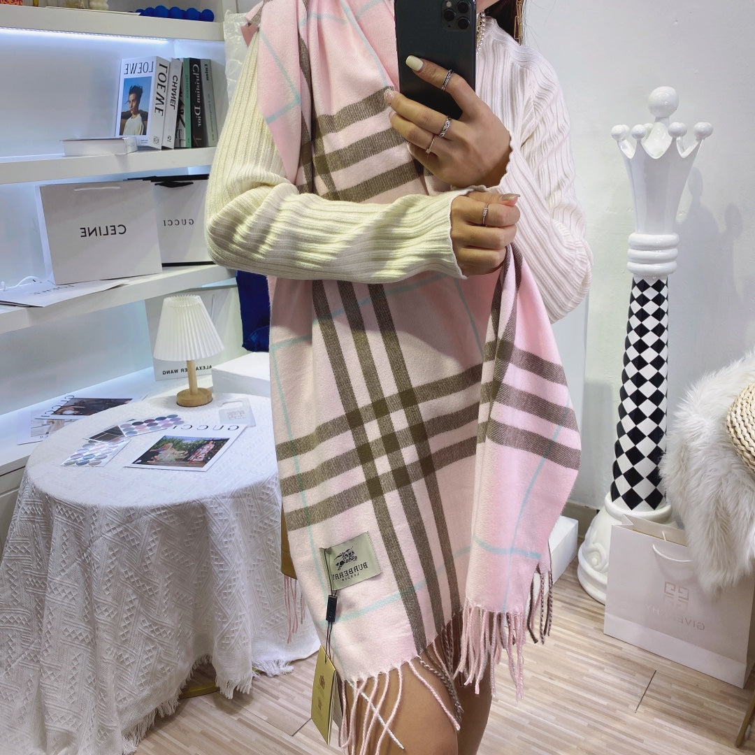 Classic Plaid Tassel Unisex Scarf mysite