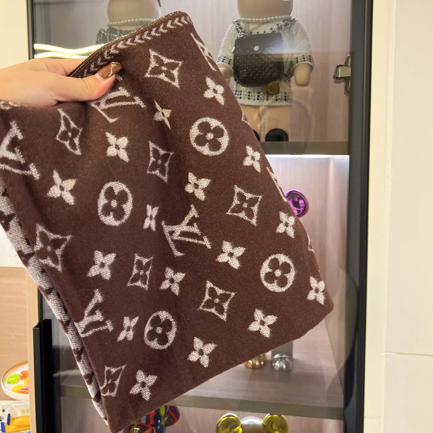 Color Block Letter Border Jacquard Scarf mysite