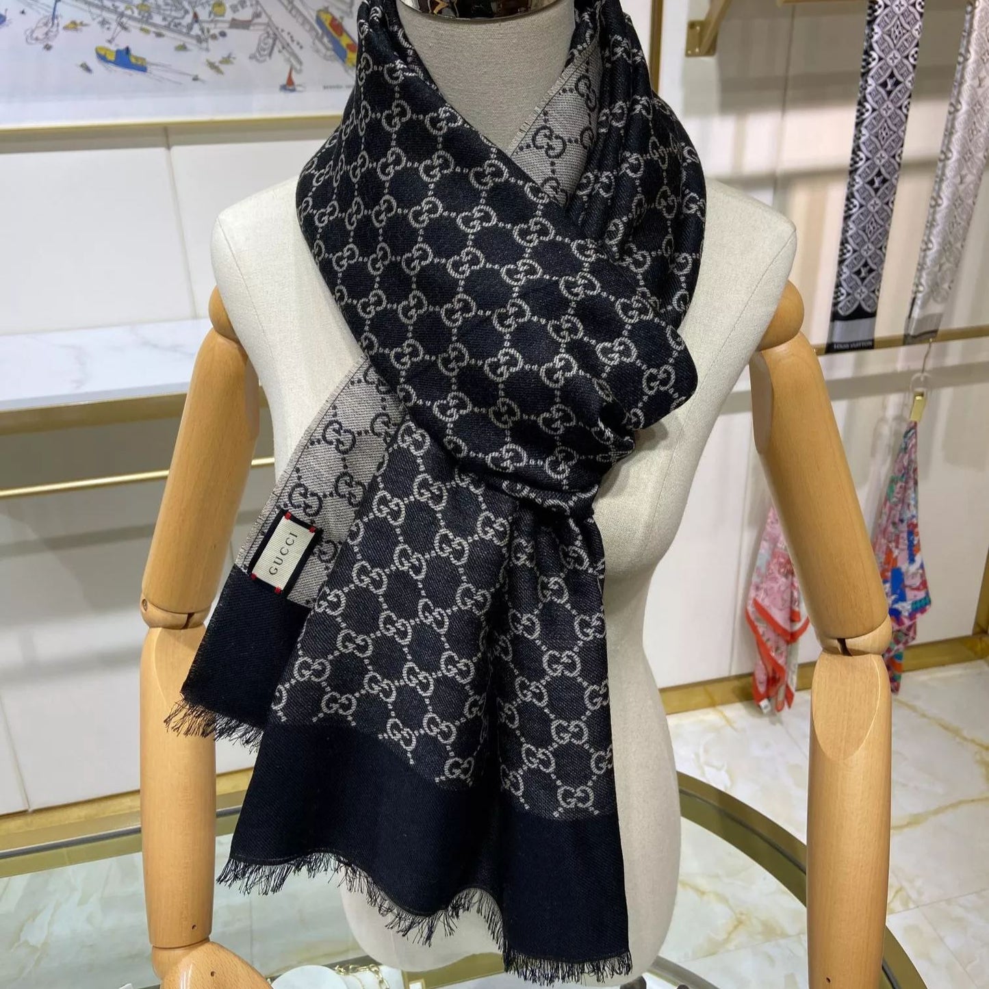 Denim Series Cotton Scarf Shawl mysite