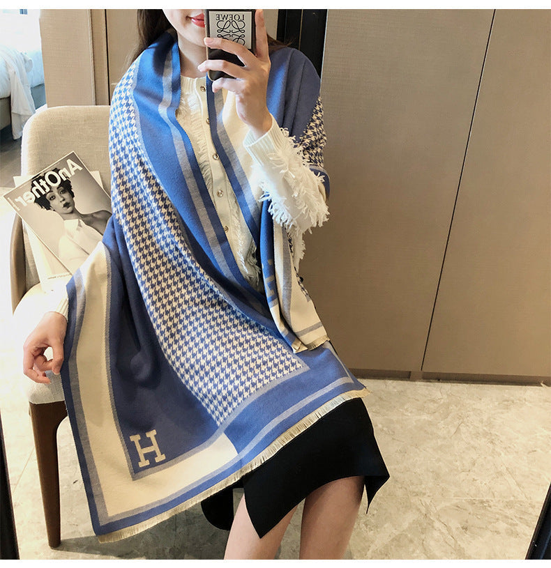 Cashmere warm thickened shawl scarf mysite