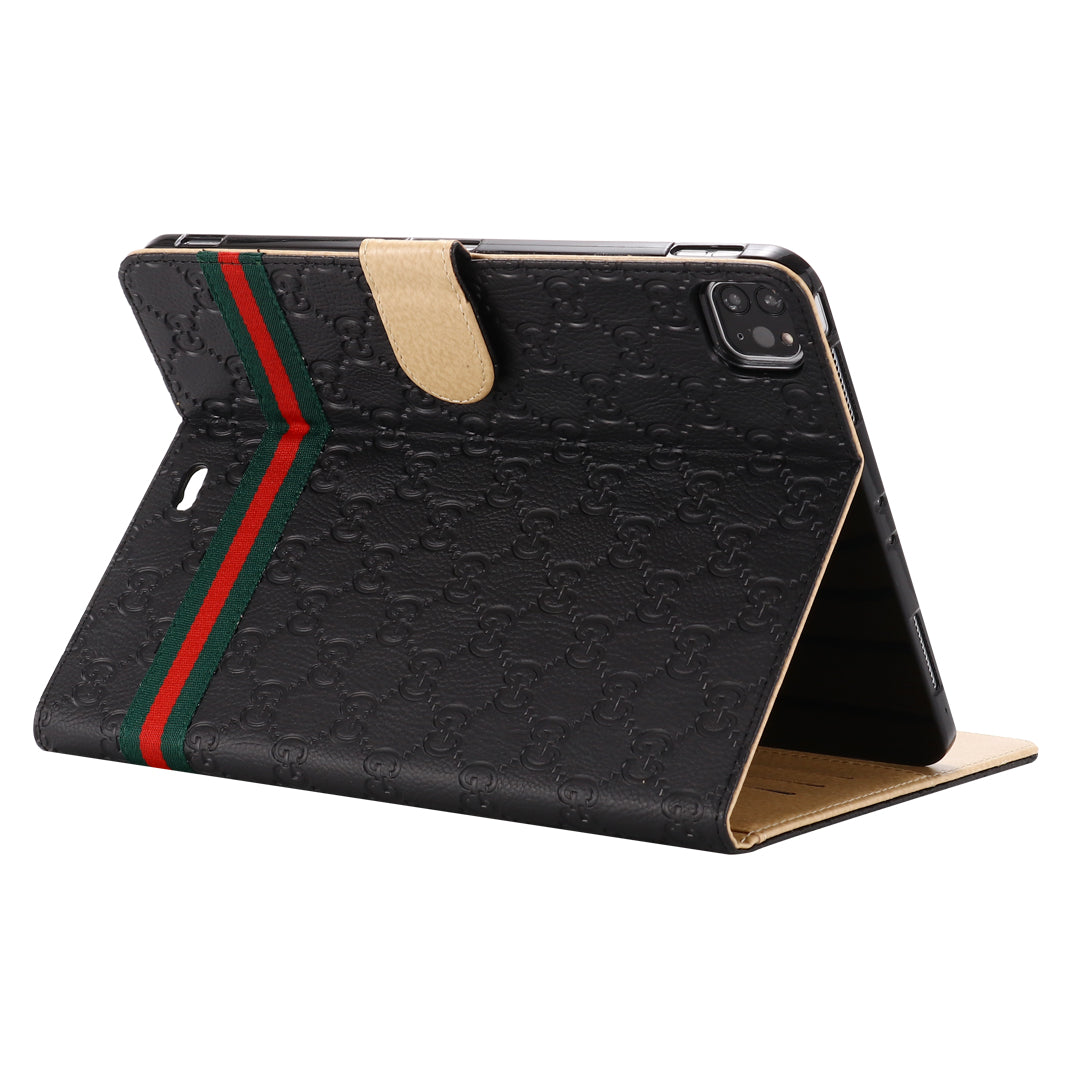 3D Embossing Flip Cover Holster Apple iPad Cases With Stand Function mysite
