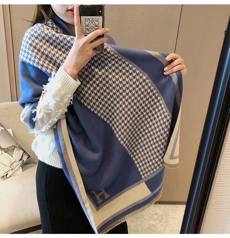Cashmere warm thickened shawl scarf mysite