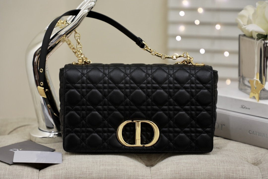 LARGE CARO BAG 28 BLACK SUPPLE CANNAGE CALFSKIN mysite