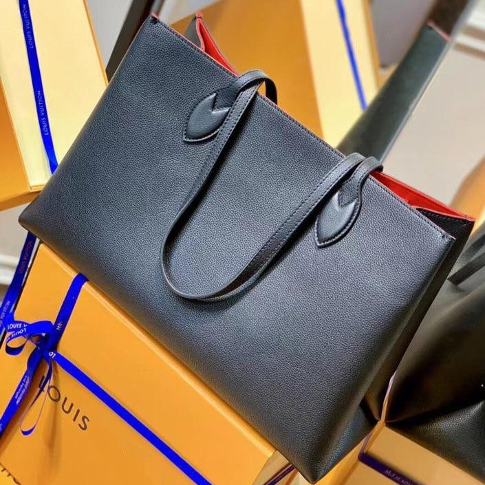 LV LOCKME SHOPPER 42 BLACK GRAINED CALF LEATHER mysite