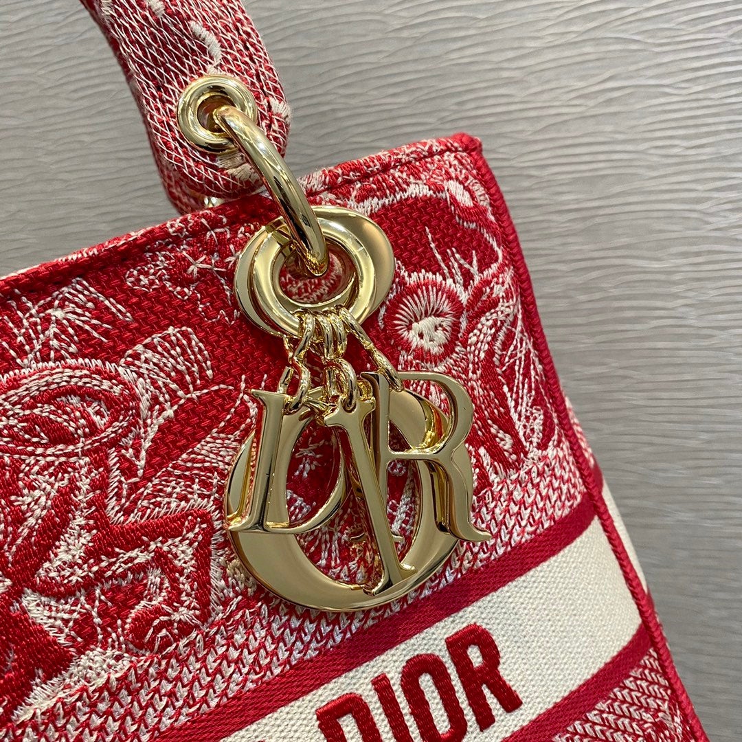 MEDIUM LADY D-LITE 24 RED MULTI COLOR EMBROIDERY mysite