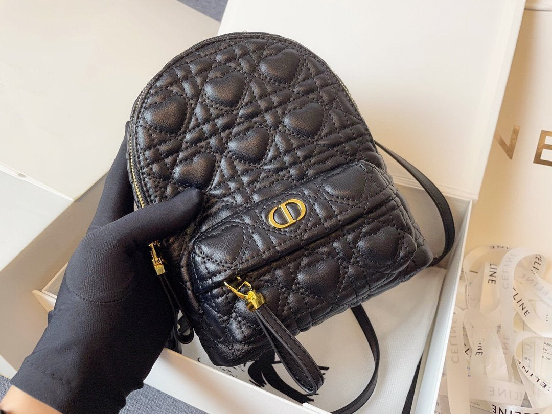 SMALL BACKPACK BLACK CANNAGE LAMBSKIN mysite