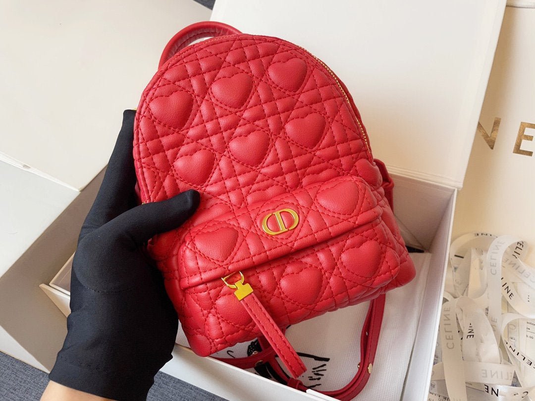 SMALL BACKPACK RED CANNAGE LAMBSKIN mysite