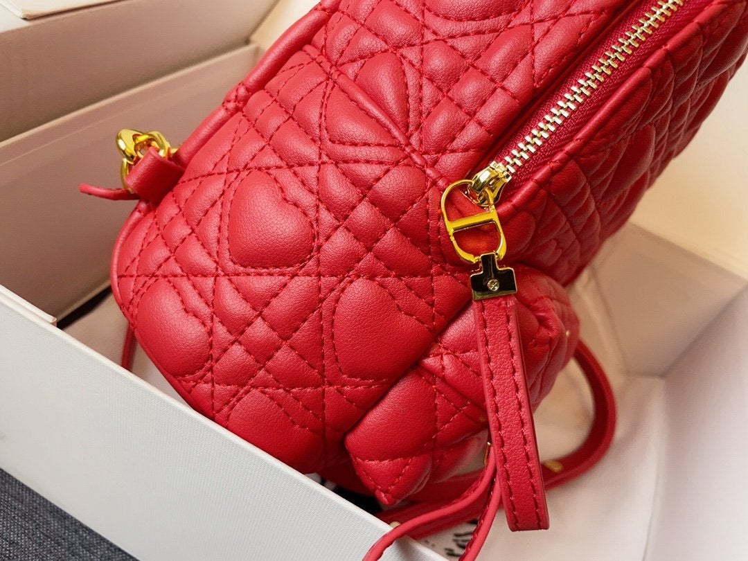 SMALL BACKPACK RED CANNAGE LAMBSKIN mysite